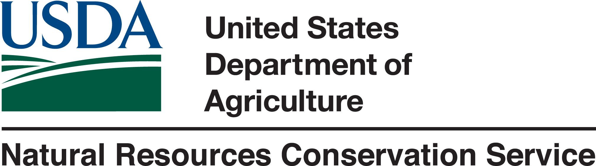 Logo for United States Department of Agriculture Natural Resource Conservation Service.
