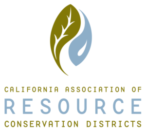 Logo for the California Association of Resource Conservation Districts.
