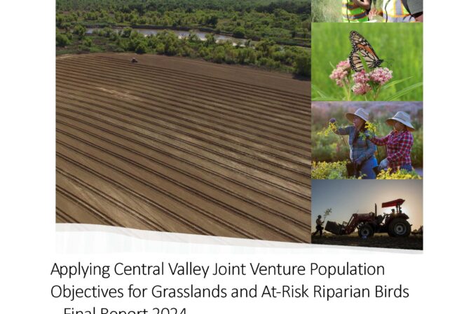 Applying Central Valley Joint Venture Population Objectives for Grasslands and At-Risk Riparian Birds Report